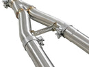aFe Takeda 2.5in to 3in 304 SS Y-Pipe Exhaust System 16-18 Infiniti Q50/Q60 V6-3.0L (tt)-4