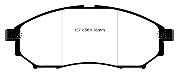 EBC 05-08 Infiniti G35 3.5 2WD Bluestuff Front Brake Pads