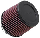 K&N Filter Universal Rubber Filter 3in Flange ID 6in Base OD 5.125in Top OD 5in Height-1