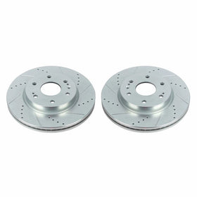 Power Stop 19-20 Chevrolet Silverado 1500 Front Evolution Drilled & Slotted Rotors - Pair