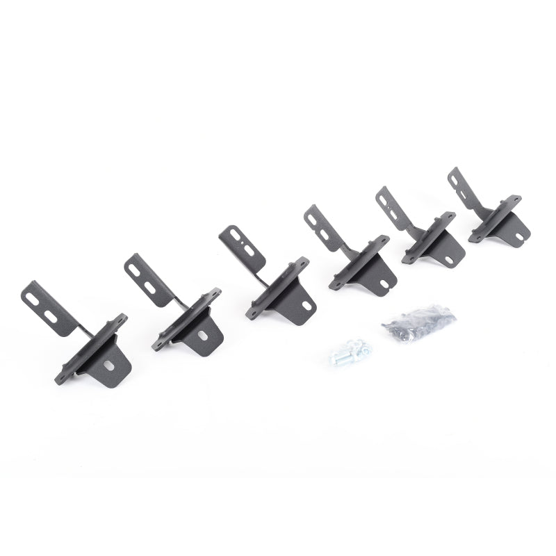 Go Rhino 2021+ Ford Bronco Brackets for RB Running Boards Textured Black - 0