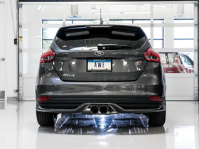 AWE Tuning Ford Focus ST Touring Edition Cat-Back Exhaust - Resonated - Chrome Silver Tips - 0