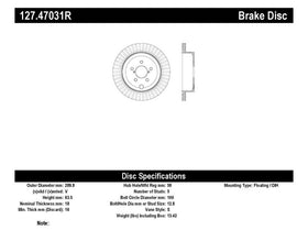 StopTech Slotted & Drilled Sport Brake Rotor - 0