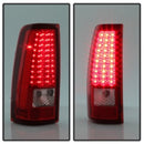 xTune Chevy Silverado 1500/2500/3500 03-06 LED Tail Lights Red Clear ALT-ON-CS03-LED-RC-9
