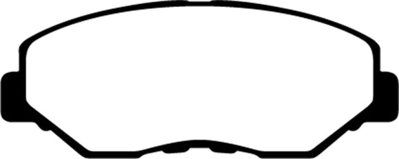 EBC 13-15 Acura ILX 1.5 Hybrid Yellowstuff Front Brake Pads
