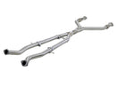 aFe Takeda 2.5in to 3in 304 SS Y-Pipe Exhaust System 16-18 Infiniti Q50/Q60 V6-3.0L (tt)-1