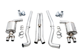 AWE Tuning 2015+ Dodge Challenger 6.4L/6.2L Non-Resonated Touring Edition Exhaust - Use Stock Tips - 0