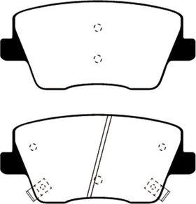 EBC 2019+ Hyundai Veloster (2nd Gen) Bluestuff Rear Brake Pads - 0