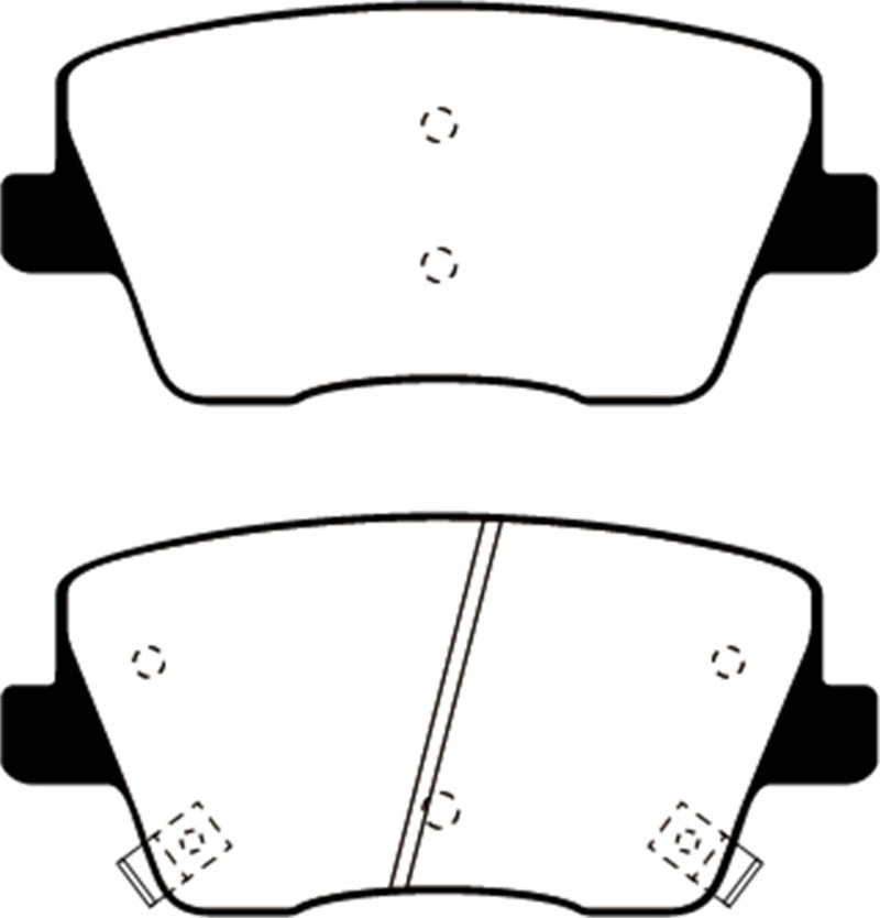 EBC 2019+ Hyundai Veloster (2nd Gen) Bluestuff Rear Brake Pads - 0