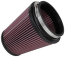 K&N Filter Universal Rubber Filter 5 inch Flange 6 1/2 inch Base 4 3/8 inch Top 7 inch Height-3