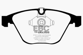 EBC 08-10 BMW M3 4.0 (E90) Redstuff Front Brake Pads - 0