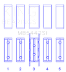 King Ford/Mazda Duratec 2.0/2.3 DOHC Silicon Bi-Metal Aluminum Main Bearing Set - Size STD-1