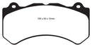 EBC 16+ Cadillac ATS-V 3.6 Twin Turbo Yellowstuff Front Brake Pads-1