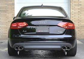 AWE Tuning Audi B8 A4 Touring Edition Exhaust - Quad Tip Polished Silver Tips - Does Not Fit Cabrio - 0