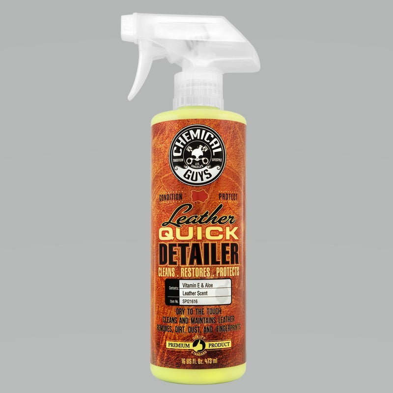 Chemical Guys Leather Quick Detailer Care Spray - Matte Finish - 16oz - 0