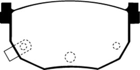 EBC 99-01 Hyundai Elantra 2.0 Redstuff Rear Brake Pads - 0