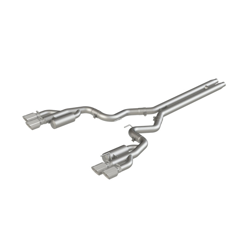 MBRP 18-19 Ford Mustang GT 5.0 3in Cat Back Quad Tip Race Version - AL - 0