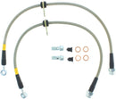 StopTech 09 Acura TSX / 08 Honda EX/EX-L / 09 Accord Coupe & Sedan Stainless Steel Front Brake Lines-4