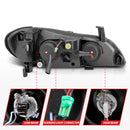 ANZO 2000-2004 Infiniti I30 Projector Headlights w/ Halo Chrome-8