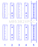 King Subaru EJ20/EJ22/EJ25 Including Turbo pMaxKote Performance Main Bearing Set - Size STDX-1