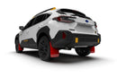 Rally Armor 24-26 Subaru Crosstrek (Wilderness Only) Red UR Mud Flap W/White Logo - No Drilling Req-2