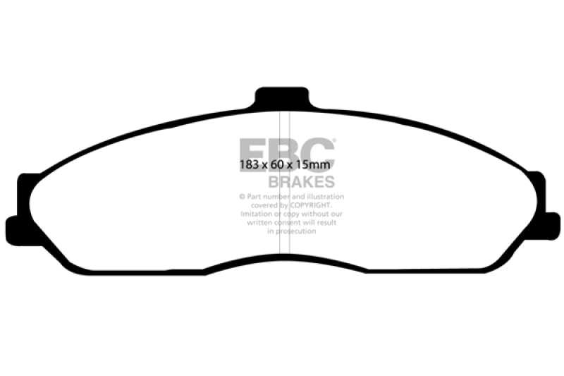 EBC 03-04 Cadillac XLR 4.6 Yellowstuff Front Brake Pads - 0