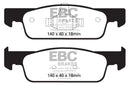 EBC 2016-2017 Smart Fortwo 0.9L Turbo Yellowstuff Front Brake Pads-2