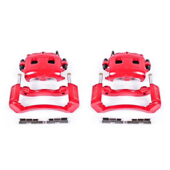 Power Stop 02-05 Dodge Ram 1500 Front Red Calipers w/Brackets - Pair