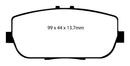EBC 06-15 Mazda Miata MX5 2.0 Yellowstuff Rear Brake Pads-3