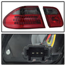 xTune Mercedes Benz W210 E-Class 96-02 LED Tail Lights Red Smoke ALT-CL-MBW210-LED-RSM-7