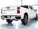 AWE Tuning 4th Gen GM 1500 5.3L 0FG Cat-Back Split Rear Exit (w/ Bumper Cutouts) - Quad Chrome Tips-4