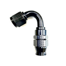 Fragola -6AN Real Street x 120 Degree Hose End Black For PTFE Hose-2
