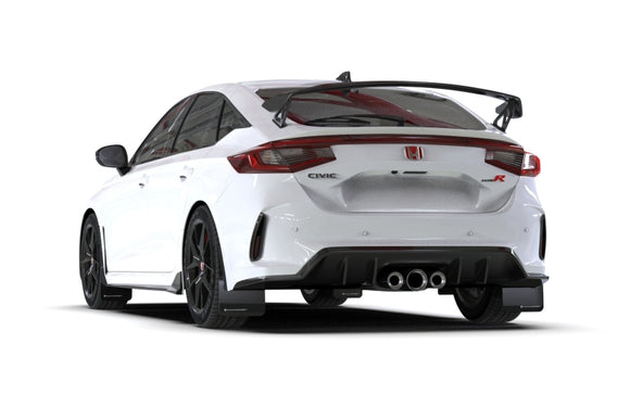 Rally Armor 23-26 Honda Civic Type R Black Mud Flap White Logo