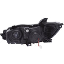ANZO Projector Headlights With Plank Style Design Black w/Amber 15-16 Toyota Camry (4DR)-7