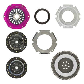 Exedy 96-06 Mitsubishi Evo 4-9 4G63T 2.0L Twin-Organic Stage 5 Clutch Kit (RACING USE ONLY) - 0