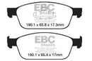 EBC 12+ Ford Focus 2.0 Turbo ST Yellowstuff Front Brake Pads-4