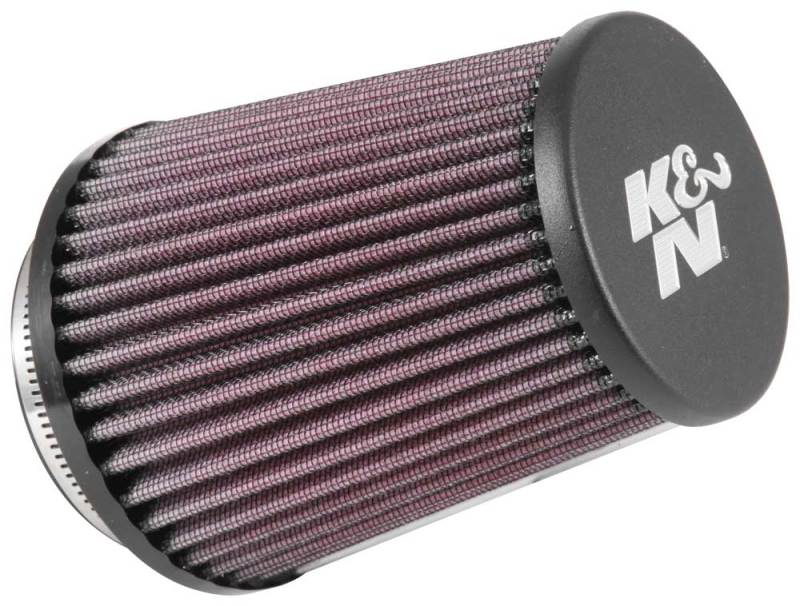 K&N Universal Rubber Filter 3in Flg 4-1/2inch OD B / 2-1/4inch H - Black Top - 0