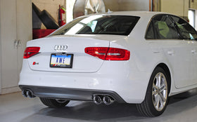 AWE Tuning Audi B8.5 S4 3.0T Track Edition Exhaust - Chrome Silver Tips (102mm) - 0