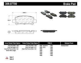 StopTech Performance 02-03 WRX Rear Brake Pads - 0