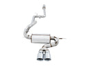 AWE Tuning Ford Focus ST Touring Edition Cat-Back Exhaust - Resonated - Chrome Silver Tips-5