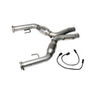 BBK 05-10 Mustang 4.6 Short Mid X Pipe With Catalytic Converters 2-3/4 For BBK Long Tube Headers-2