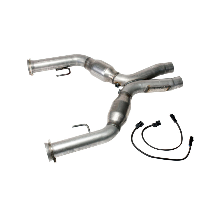 BBK 05-10 Mustang 4.6 Short Mid X Pipe With Catalytic Converters 2-3/4 For BBK Long Tube Headers - 0