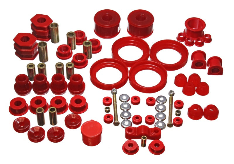 Energy Suspension 96-00 Honda Civic/CRX Red Hyper-Flex Master Bushing Set - 0