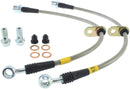 StopTech 00-05 Toyota MR2 Spyder Front Stainless Steel Brake Lines-1