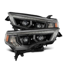 AlphaRex 14-20 Toyota 4Runner LUXX LED Proj Headlights Black w/Activ Light/Seq Signal/DRL-1