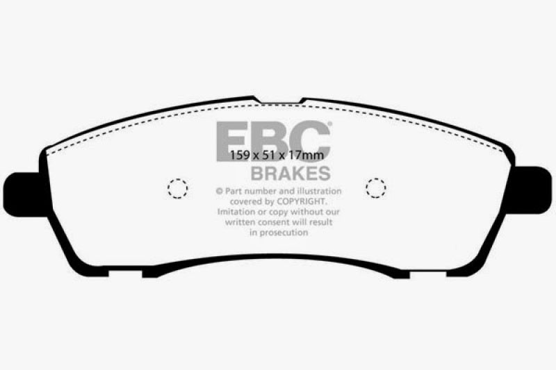 EBC 00-02 Ford Excursion 5.4 2WD Greenstuff Rear Brake Pads - 0