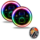 Oracle 7in High Powered LED Headlights - Black Bezel - ColorSHIFT-3