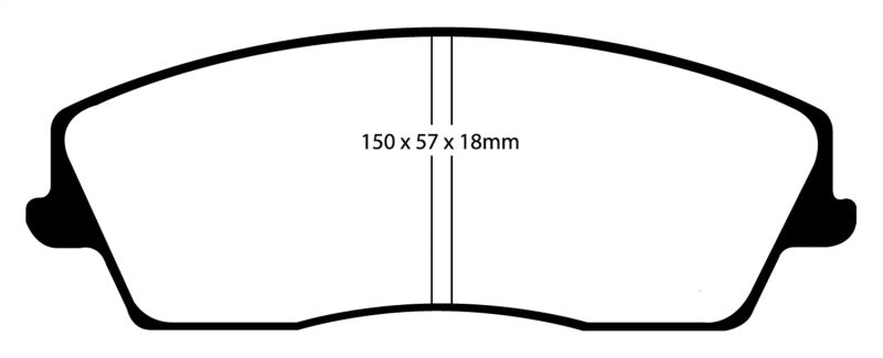 EBC 05-09 Chrysler 300 2.7 Redstuff Front Brake Pads - 0