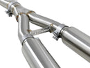 aFe Takeda 2.5in 304 SS Cat-Back Exhaust System w/ Blue Flame Tips 16-18 Infiniti Q50 V6-3.0L (tt)-6