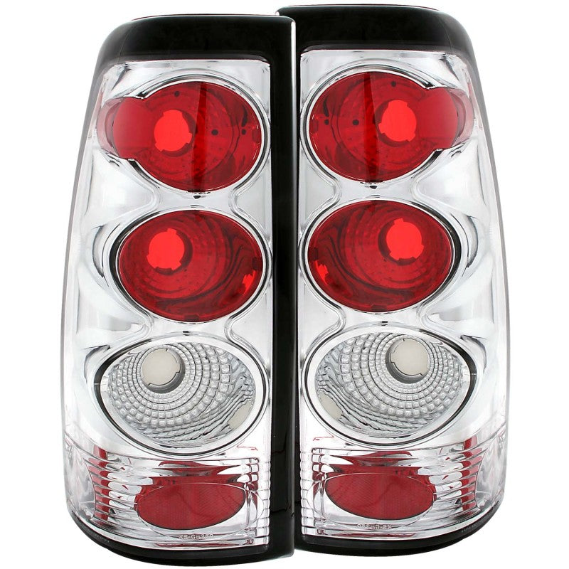 ANZO 1999-2002 Chevrolet Silverado 1500 Taillights Chrome - 0